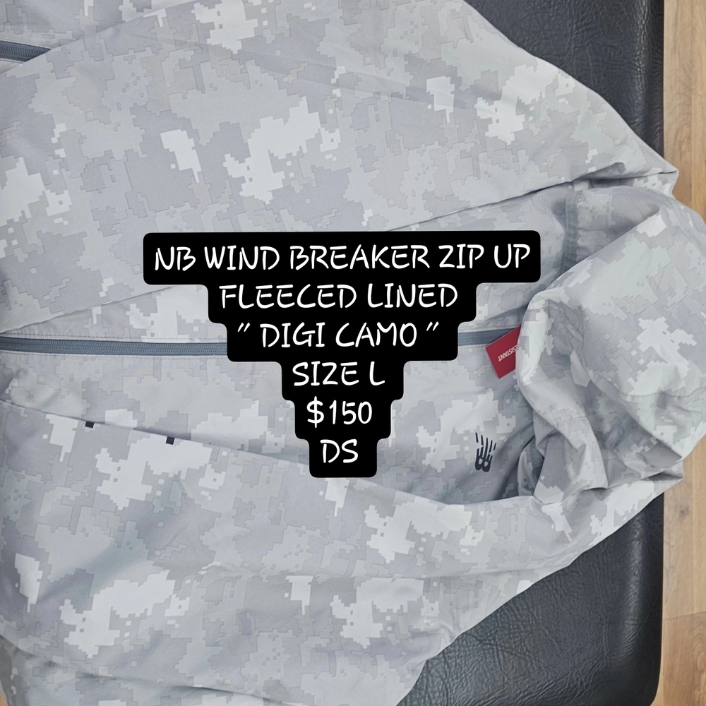 NB Digi Camo Windbreaker Zip Up